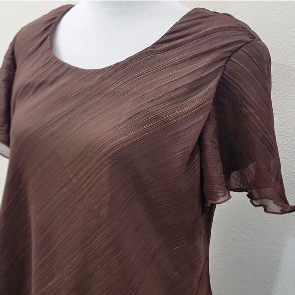 R&M Richards Vintage Y2K Asymmetrical Suit Set Blouse And Midi Skirt Size M - Picture 3 of 8